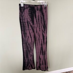 Purple and Black Tie-Dye Pants
